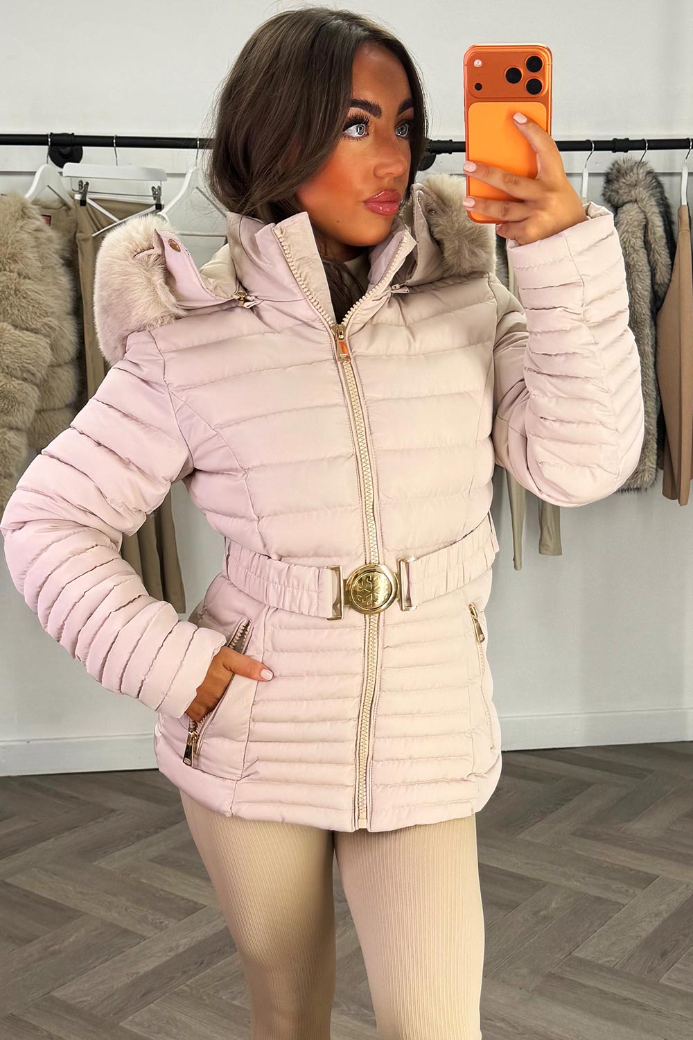 Brynna | Women’s belted puffer jacket