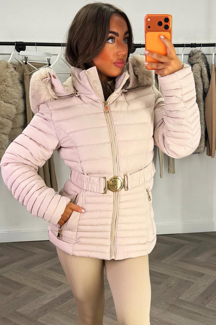 Brynna | Women’s belted puffer jacket