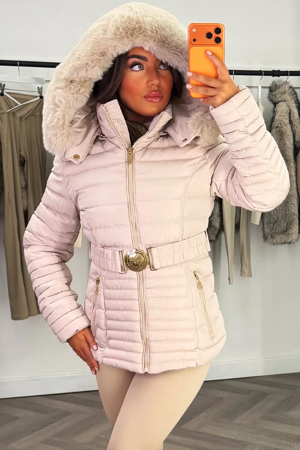 Brynna | Women’s belted puffer jacket