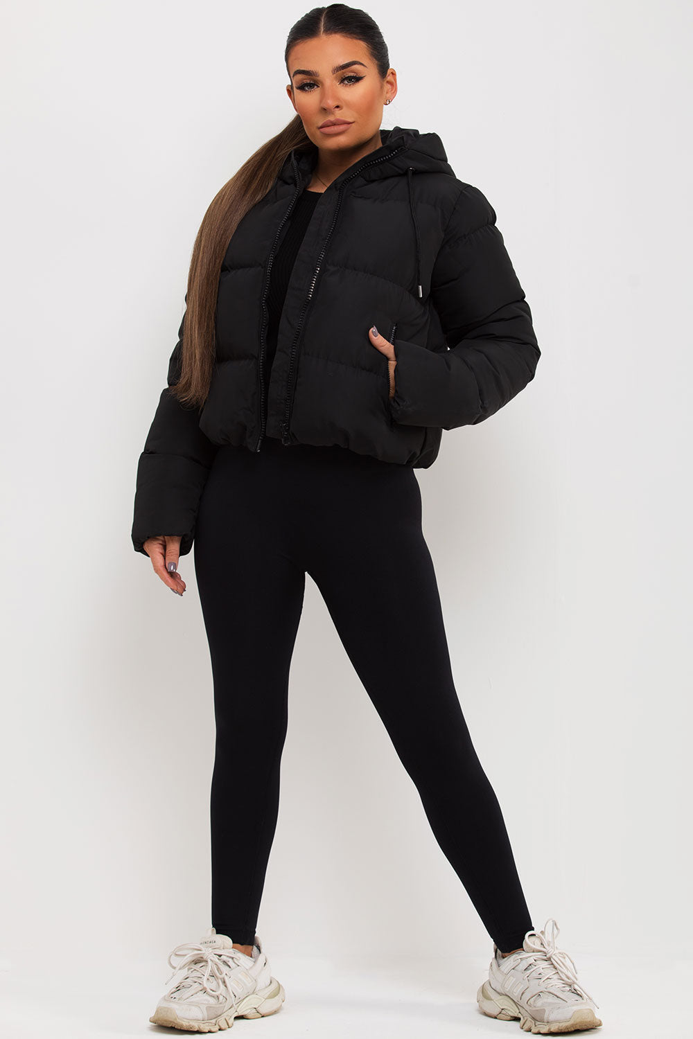 Elle | Women’s hooded puffer jacket