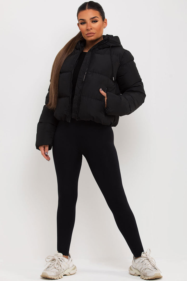 Elle | Women’s hooded puffer jacket