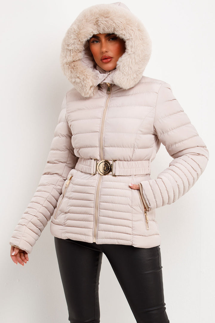 Brynna | Women’s belted puffer jacket