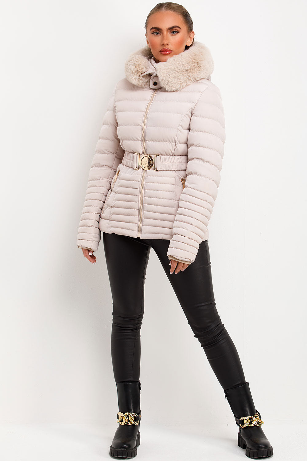 Brynna | Women’s belted puffer jacket