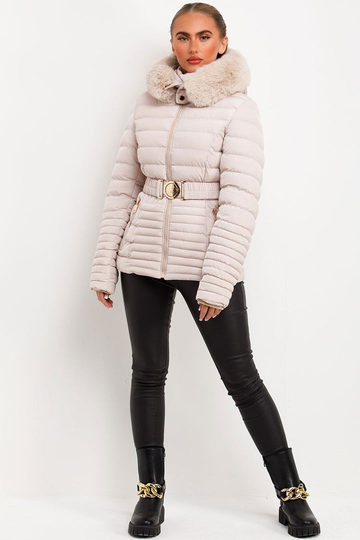 Brynna | Women’s belted puffer jacket