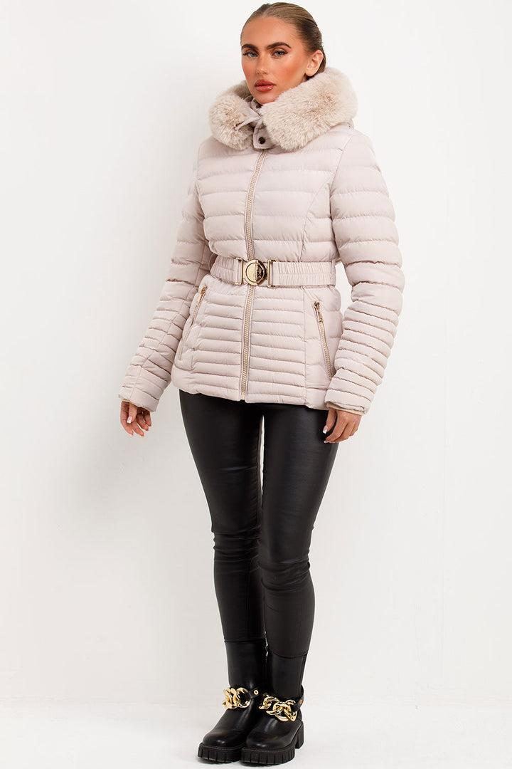Brynna | Women’s belted puffer jacket