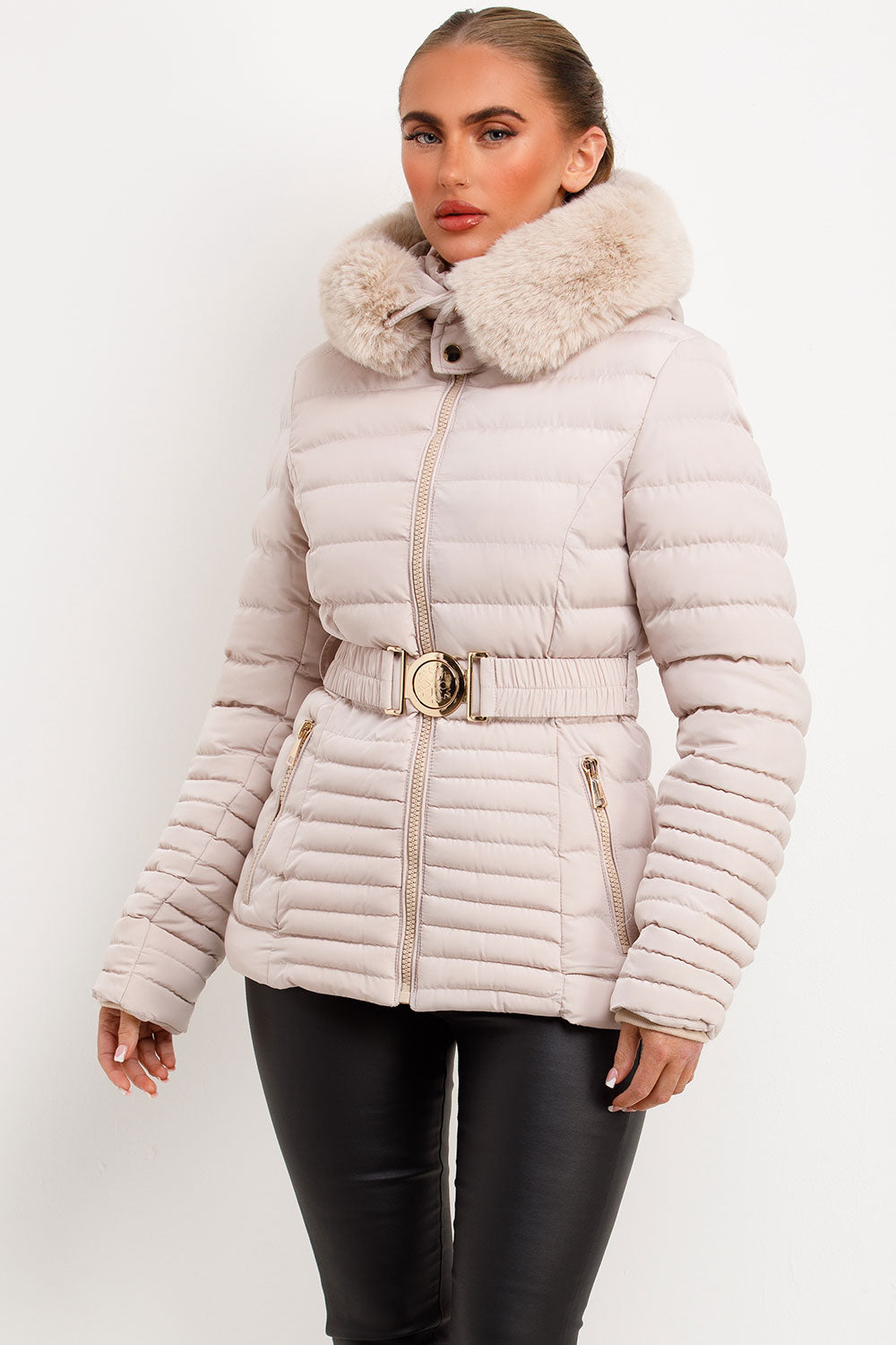 Brynna | Women’s belted puffer jacket