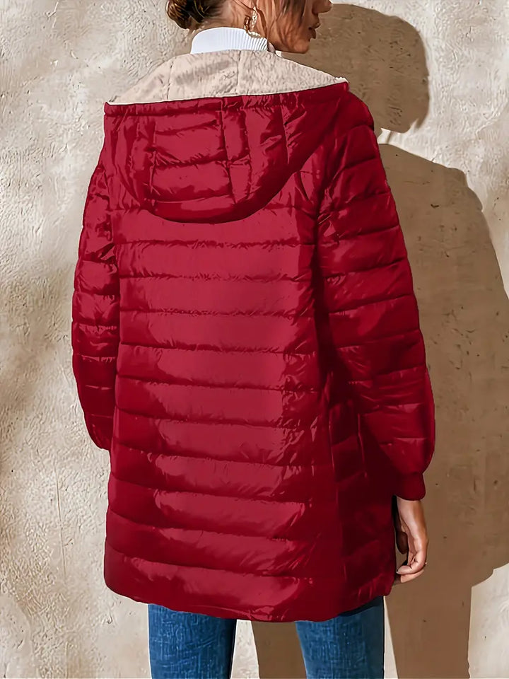 Jessie | Women’s quilted mid-length hooded jacket