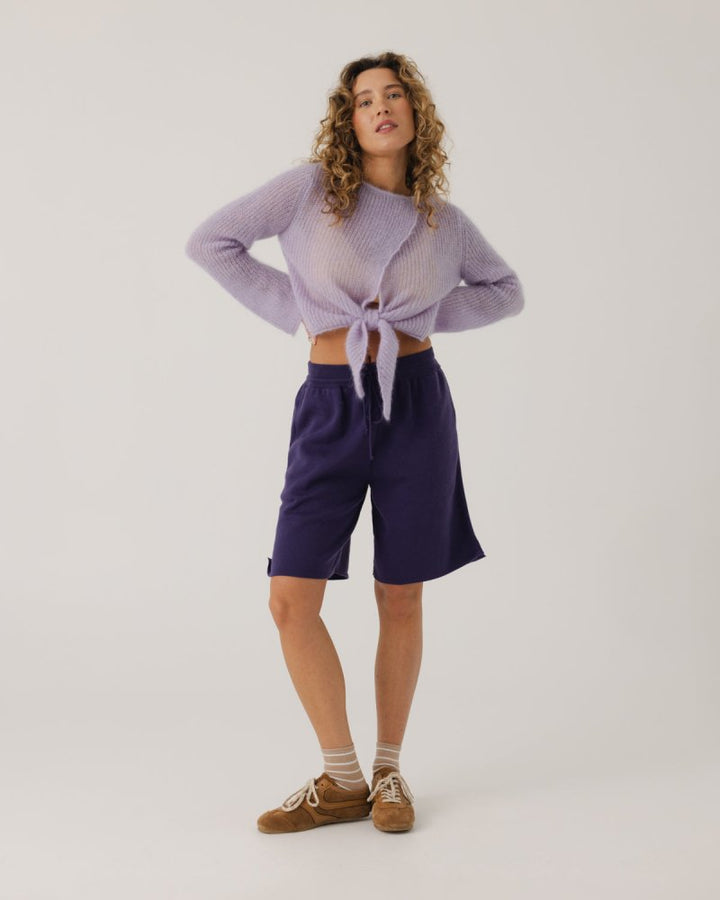 Sasha | Women’s mohair-blend tie-front cropped cardigan