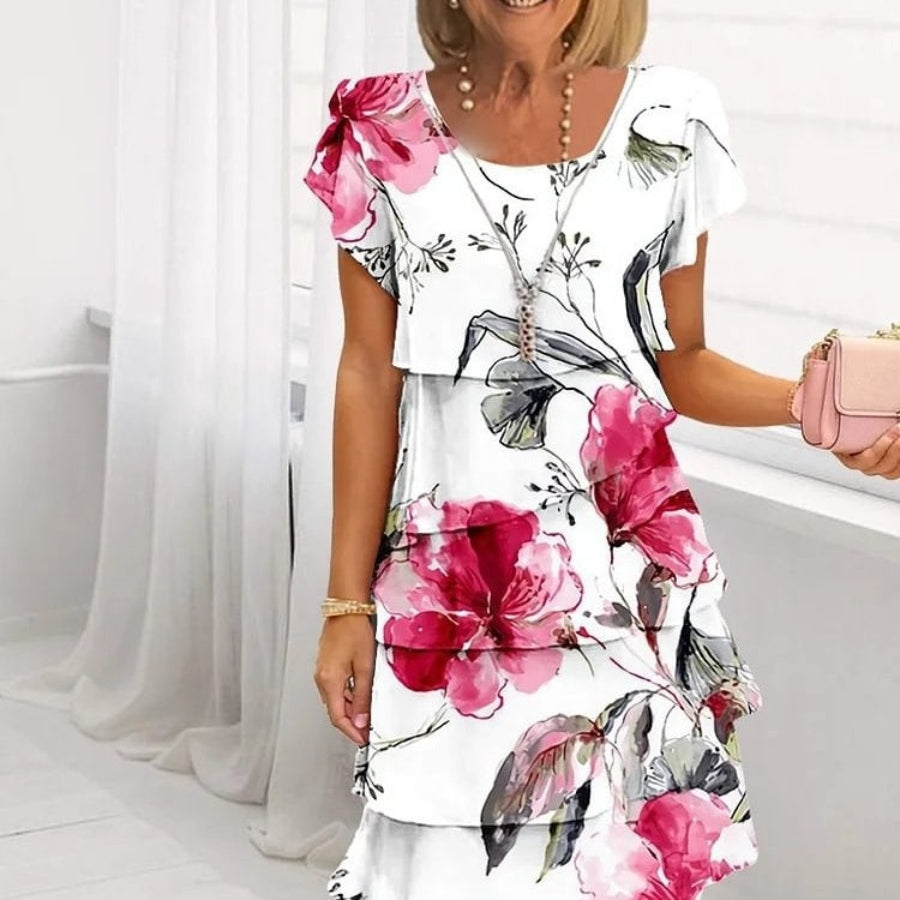 Lyra | Women's dress with layered ruffles