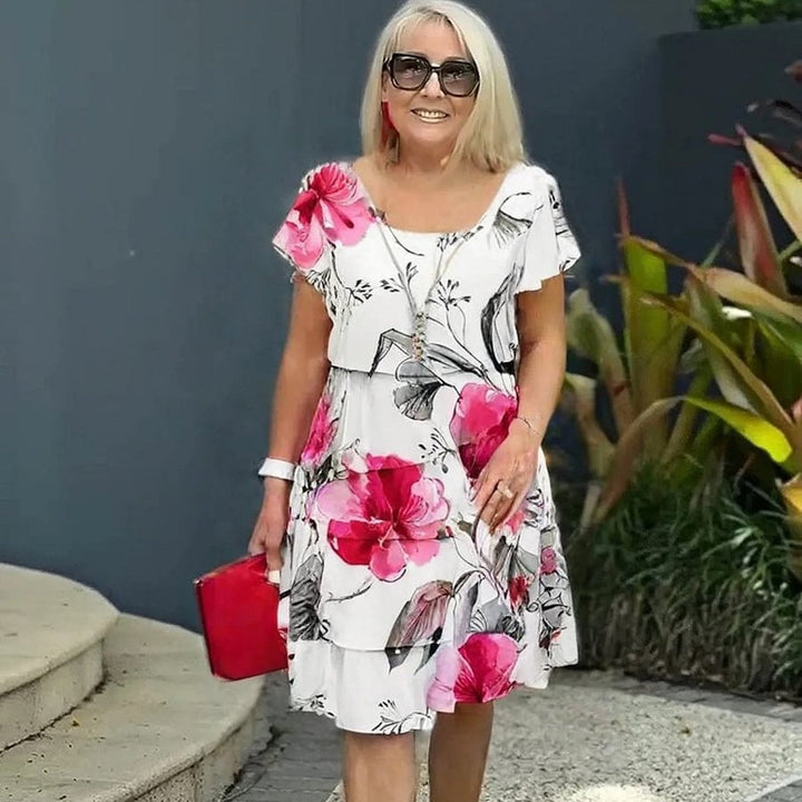 Bluebell | Women’s floral a-line dress with flowing silhouette