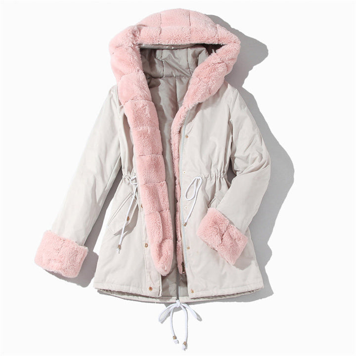 Vaysa | Women’s adjustable parka jacket with a removable trim and insulated seasonal structure