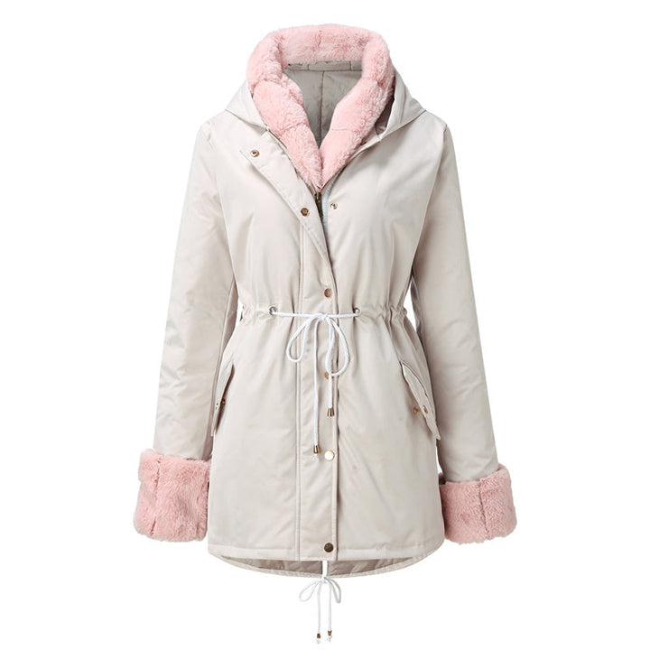 Vaysa | Women’s adjustable parka jacket with a removable trim and insulated seasonal structure