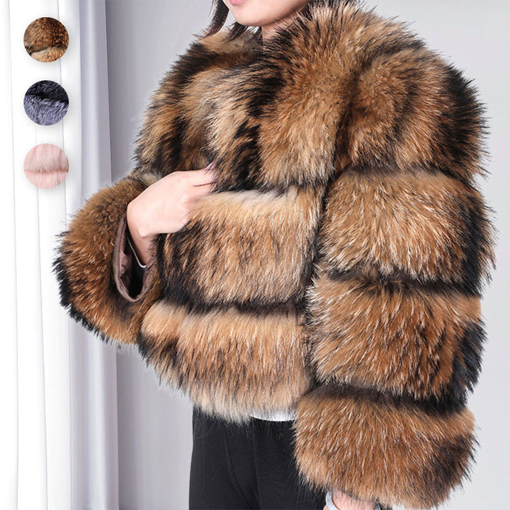 Orlisse | Women’s soft fluffy short jacket with a warm cropped seasonal profile