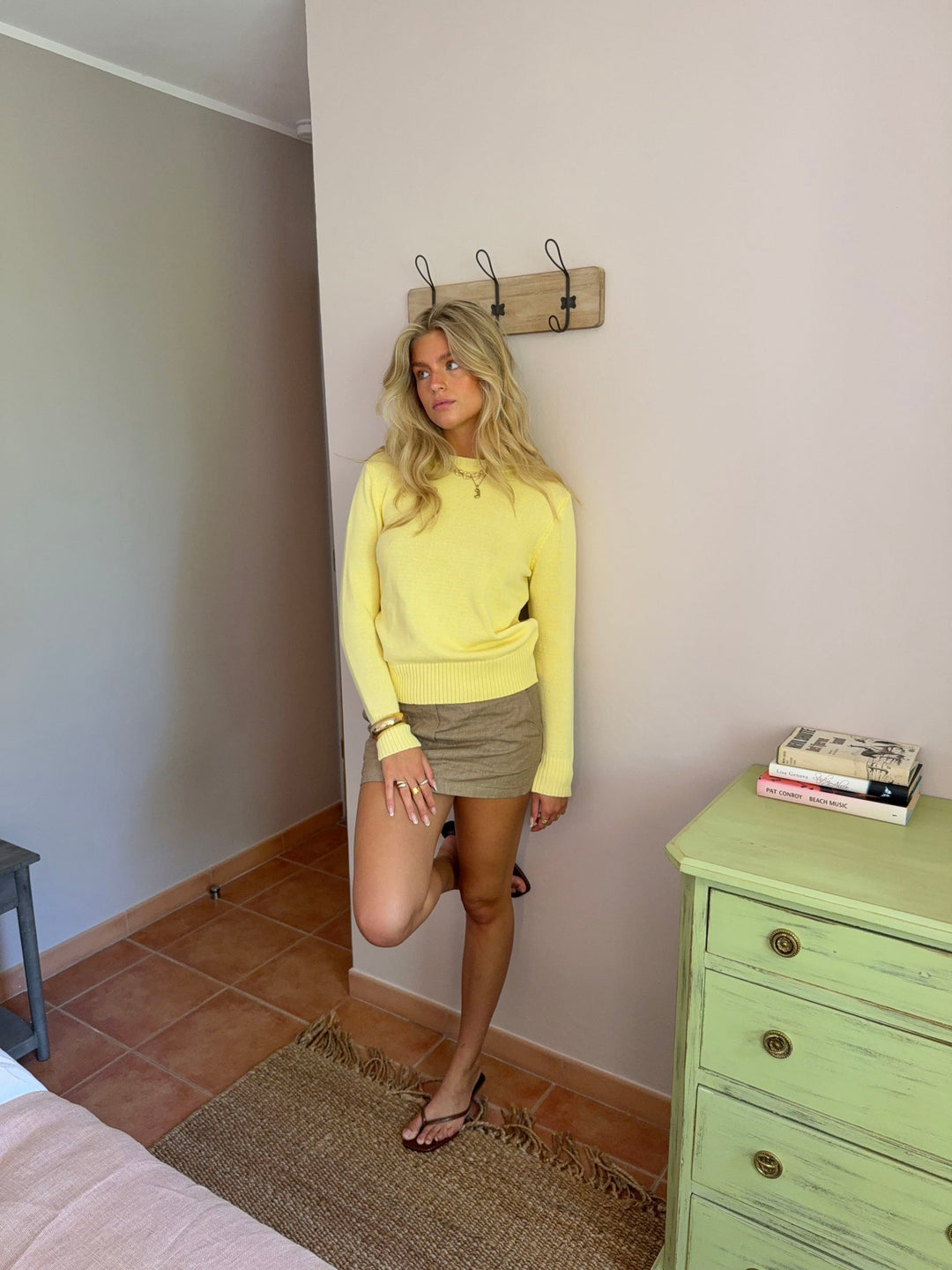 Sia | Women’s cotton knit sweater with crew neckline and clean silhouette