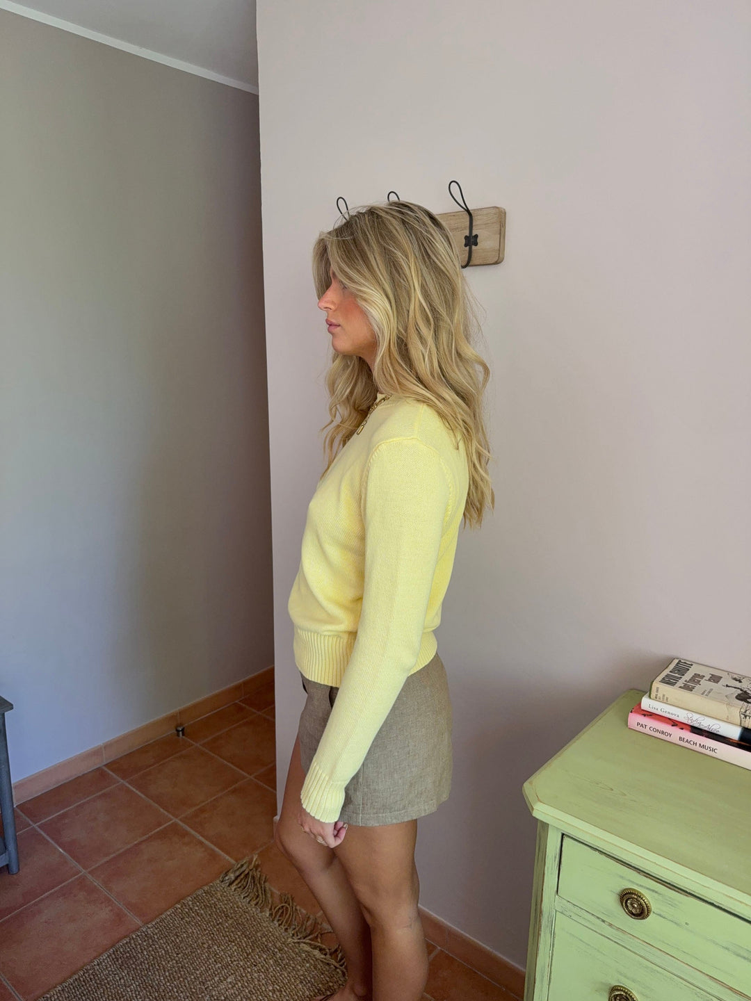 Sia | Women’s cotton knit sweater with crew neckline and clean silhouette