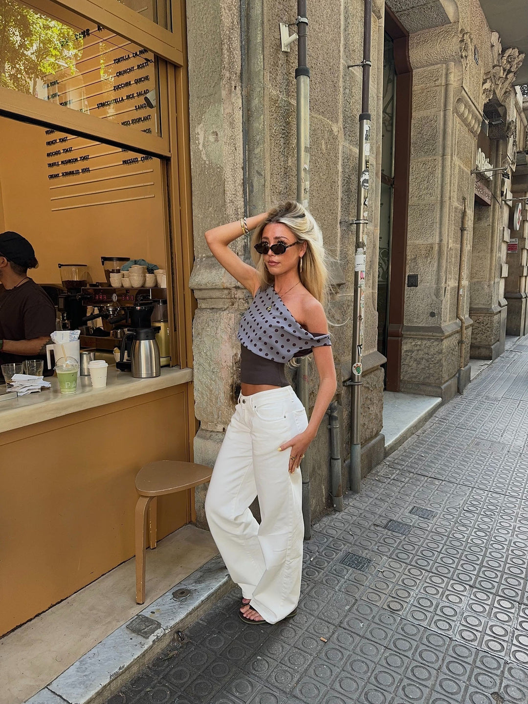 Beca | Women’s wide-leg jeans with side and back pockets