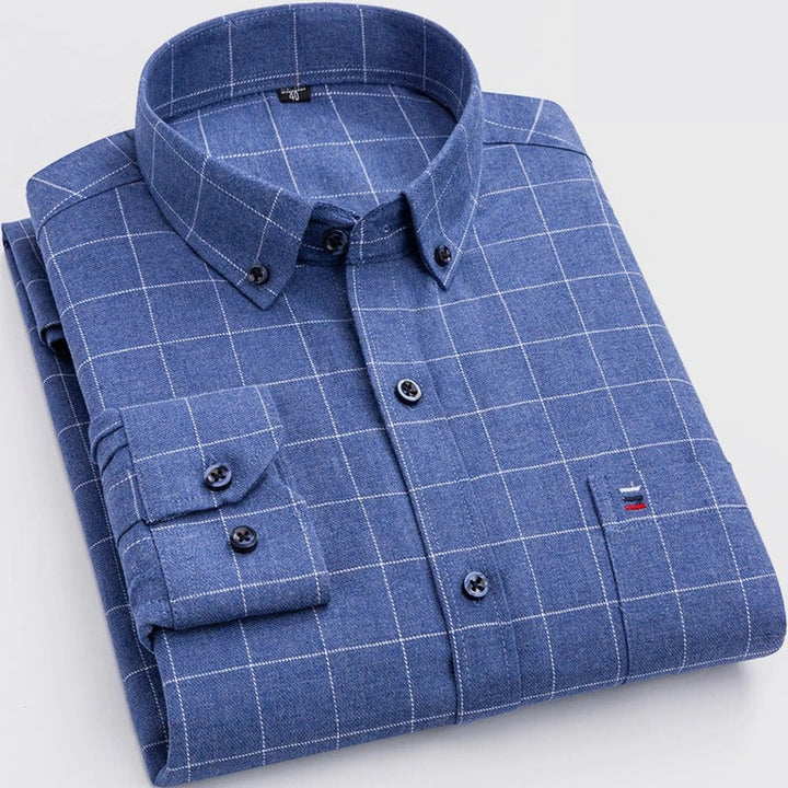 Ames | Men's checkered shirt with classic collar